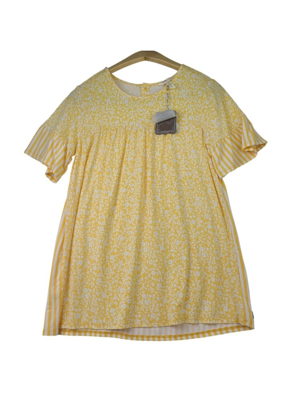 Matilda Jane Dream Chasers Golden Sunshine Short Sleeve Yellow Floral Sm NEW